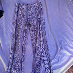 boho leggings with flared legs